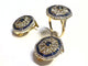 Boucles d'oreilles BOUCLES D'OREILLES OR JAUNE, DIAMANTS, SPAHIRS 58 Facettes