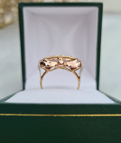 Bague 49.5 Bague Trois Ors 1940 Diamants 58 Facettes 339