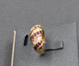 Ring Vintage Twisted Gold Diamond Ruby Ring 58 Facettes