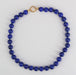 Collier Collier de perles de lapis lazuli et fermoir en or 58 Facettes 21-720