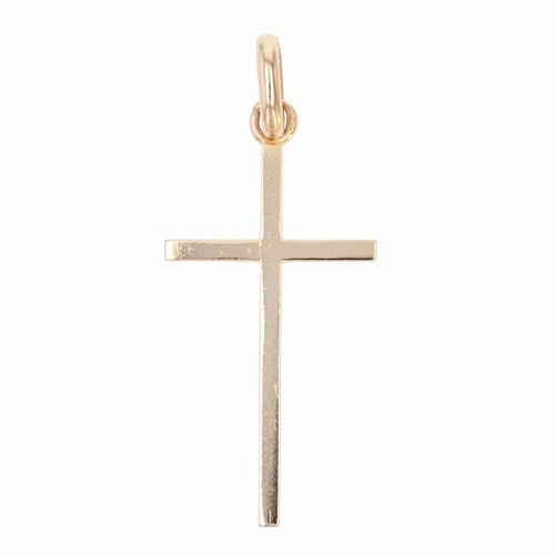 Pendentif Croix en or rose 58 Facettes 22-306B