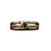 Ring Oval emerald ring bezel set 58 Facettes
