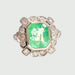 Ring ART DECO STYLE EMERALD DIAMOND RING 58 Facettes