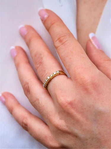 Bague 54 Bague Alliance Or jaune Diamant 58 Facettes 1820063CN