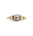 Ring 53 / Yellow / 585‰ Gold Diamond ring 58 Facettes 220110R