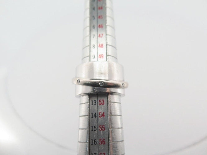 Bague 52 bague DINH VAN ariane gm t52 or blanc 18k 17gr diamants 58 Facettes 250435