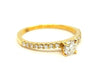 Ring 53 Solitaire Ring Yellow Gold Diamond 58 Facettes 578728RV
