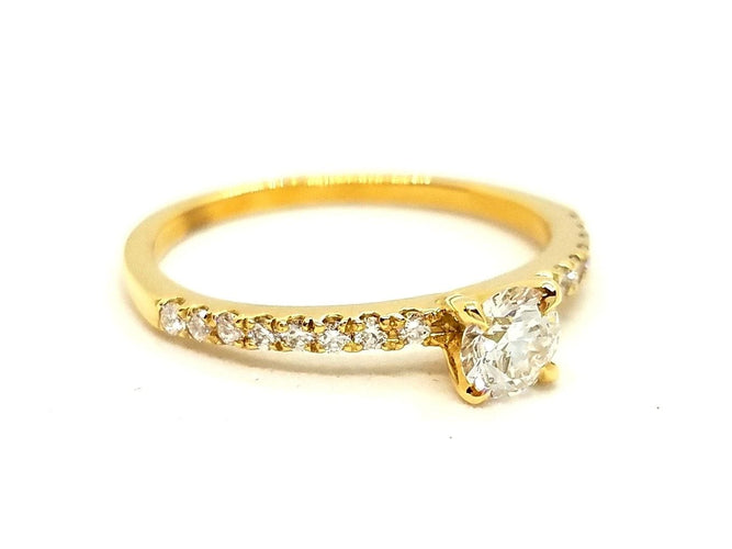 Bague 53 Bague Solitaire Or jaune Diamant 58 Facettes 578728RV