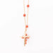 Long necklace in gold and coral 58 Facettes