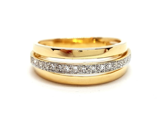 Bague 57 Bague Or jaune Diamant 58 Facettes 00276CN