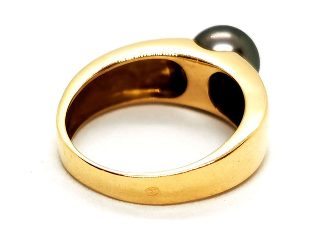 Bague 54 Bague Perle Or jaune Perle 58 Facettes 1833560CN