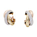 Earrings Cartier earrings, "Trinity", 3 golds, diamonds. 58 Facettes 33164