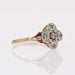 Ring 55 Old clover ring with rose-cut diamonds 58 Facettes 13-045