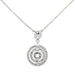 Bulgari “Concentrica” necklace in white gold and diamonds. 58 Facettes 30790