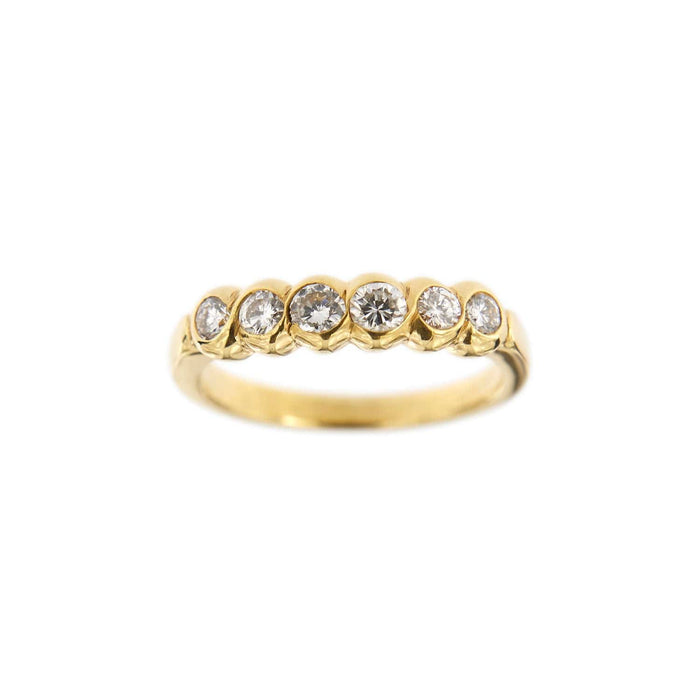 Bague 56 Demi alliance diamants 0,50 ct 58 Facettes 14330