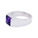 Ring 55 Cartier ring, "Tank", white gold, amethyst. 58 Facettes 33391
