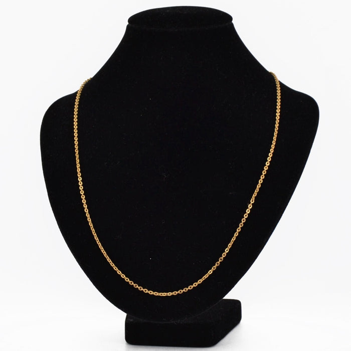 Collier Chaine or jaune maille ovale 58 Facettes 19-211