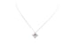 Collier collier roberto  pendentif flower en or blanc 18k 3.4gr 4 diamants 58 Facettes 249469