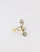 Ring 51 Art-Nouveau ring for you and me in gold, pearl and diamonds 58 Facettes J175