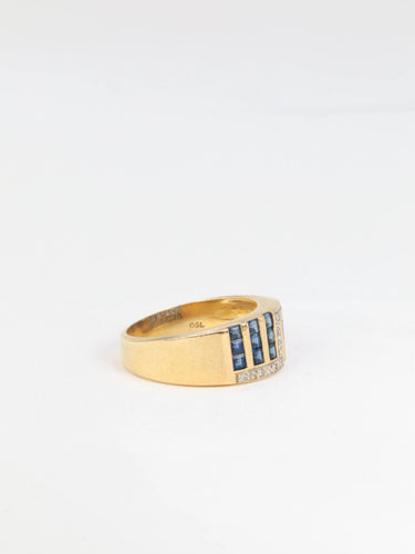 Bague Bague saphirs, diamants 58 Facettes 611