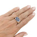 Ring 50 Cartier ring, “Tankissime”, white gold, blue chalcedony. 58 Facettes 32073