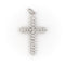 Pendentif Pendentif Croix Or blanc Diamant 58 Facettes 1840417CN