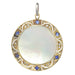 Art Deco Marie Medal pendant with diamonds and sapphires 58 Facettes 23191-0422