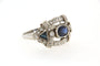 Bague Bague Art Deco, saphirs et diamants 58 Facettes 6020n