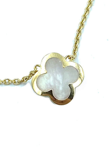 Pendentif Pendentif Van Cleef & Arpels "Pure Alhambra" or jaune et nacre 58 Facettes