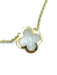 Van Cleef & Arpels "Pure Alhambra" yellow gold and mother-of-pearl pendant 58 Facettes