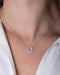 DINH VAN Cible Small Model Necklace in 750/1000 White Gold 58 Facettes 62139-57979
