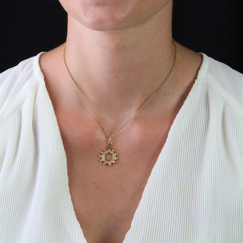 Pendentif Pendentif chapelet basque en or 58 Facettes 23-214