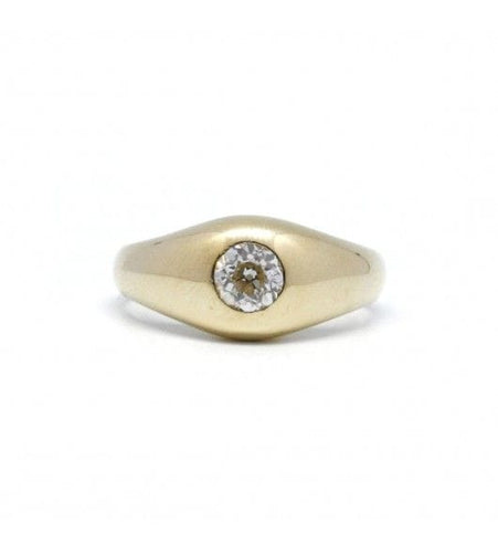 Bague 60 / Jaune / Or 750 Bague Solitaire Diamant 0.70 carat 58 Facettes 210194R