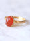 Bague Bague ancienne en or jaune et camée cornaline 58 Facettes