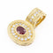 Pendentif Pendentif Or jaune Rubis 58 Facettes 2057908CN