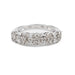 Bague 54 Bague Alliance Or blanc Diamant 58 Facettes 1840418CN