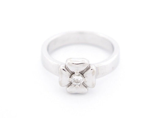 Ring 50 CHANEL clover solitaire diamond ring 0.15ct in t50 white gold 58 Facettes 245161