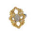Ring Buccellati ring, "Opera", two golds and diamonds. 58 Facettes 30737