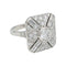 Bague 55 Bague en or blanc et diamants. 58 Facettes 31153