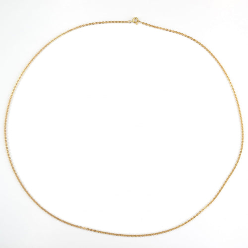 Collier Chaine or jaune maille ovale 58 Facettes 19-211