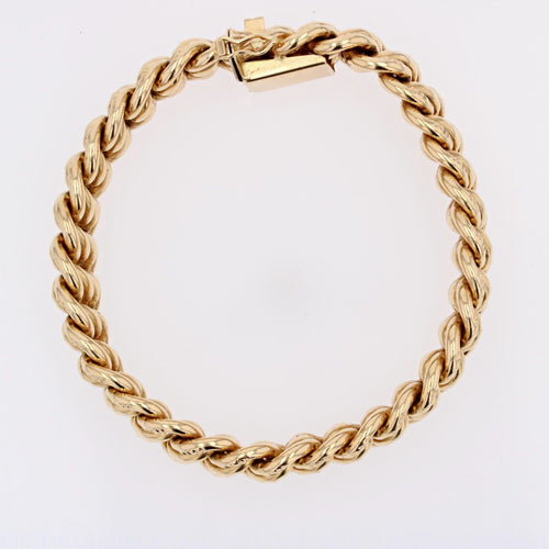 Bracelet Bracelet gourmette or jaune 58 Facettes 23-011