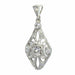 Vintage 1920s Diamond Pendant 58 Facettes 23283-0105