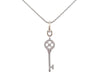 Necklace pendant necklace TIFFANY & CO key rosette platinum diamonds 58 Facettes 248507