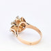 Bague Bague motifs floraux en or rose et diamants 58 Facettes 5620