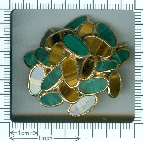 Broche Broche en or avec malachite 58 Facettes 19231-0274