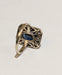 Ring Sapphire diamond gold ring 58 Facettes
