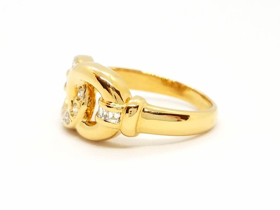 Bague 56 Bague Or jaune Diamant 58 Facettes 815500CN