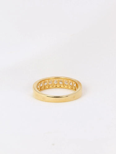 Bague 53 Demi-Alliance américaine diamants 0,36 ct 58 Facettes J99