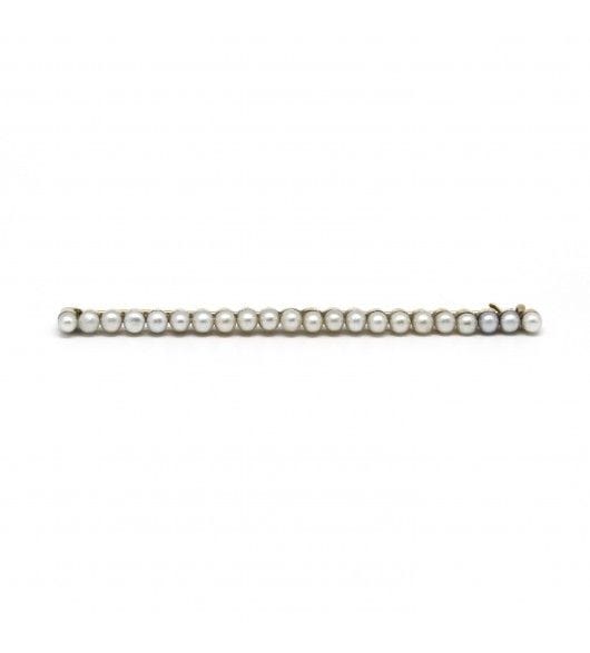 Broche Jaune / Or 750 Broche barrette perles 58 Facettes 150055R