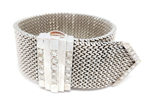 Bracelet Bracelet Manchette Or blanc Diamant 58 Facettes 05771CD